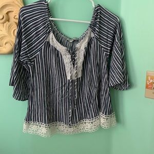 Crave frame strapless top